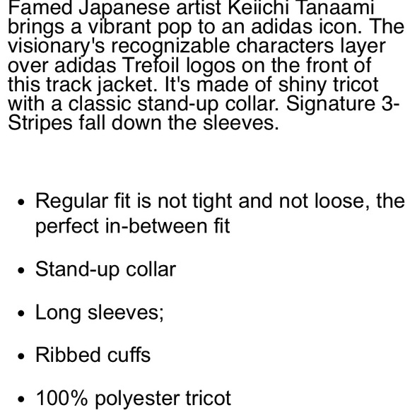 Adidas Keiichi Tanaami Firebird Jacket Men’s L - Picture 5 of 14